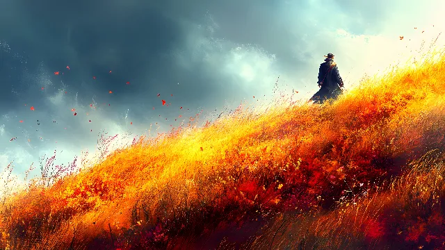 Cloud, geological phenomenon, Heat, Wind, CG artwork, Fictional character, Meteorological phenomenon, Wildfire, Fire, Flame, Dawn