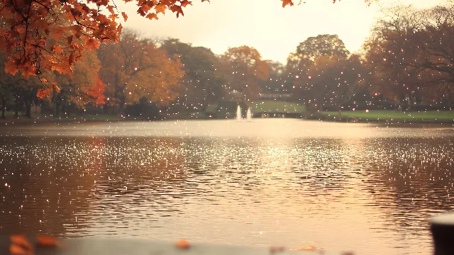 Water, Sky, Atmosphere, Water resources, Light, Natural landscape, Tree, Natural environment, Leaf, Branch, People in nature, Orange, Vegetation, Sunset, Watercourse, Sunlight, Lake, Body of water, Bank, Grass