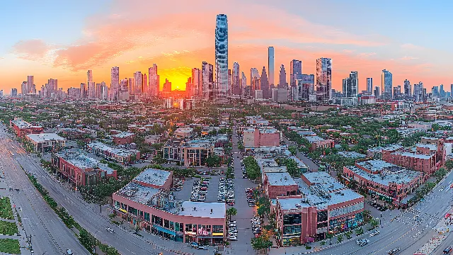 Skyscraper, Sky, Building, Cloud, Daytime, World, Tower, Infrastructure, Tower block, Architecture, Urban design, Afterglow, Condominium, Cityscape, Neighbourhood, Dusk, Landscape, Residential area, City, Real estate