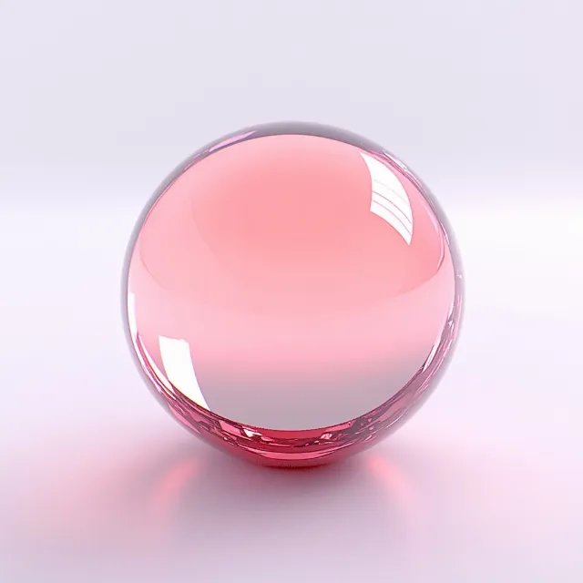 Pink, Sphere, Glass, Natural material, Oval, Paperweight