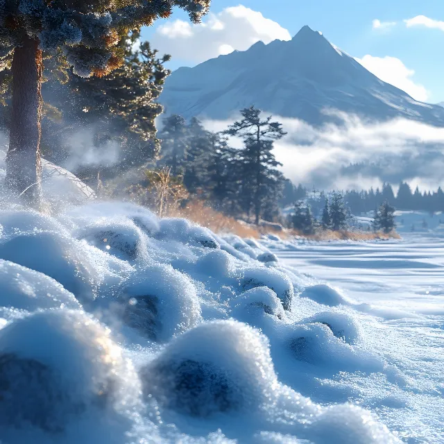 Snow, Winter, Mountainous landforms, Nature, Mountain, Natural landscape, Cloud, geological phenomenon, Wilderness, Frost, Freezing, Mountain range, Glacial landform, Ice, Alps, Morning, Summit, Glacier, Hill station, Meteorological phenomenon