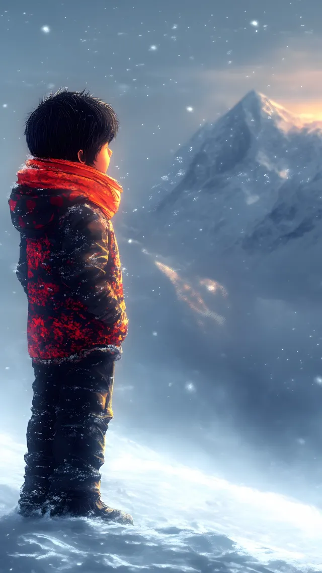 Winter, Snow, Freezing, Precipitation, Playing in the snow, Child, Hood, Ice, Animation, Arctic