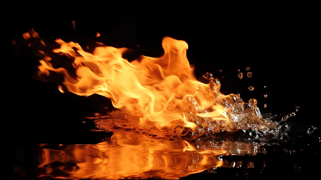 Water, Fire, Flame, Bonfire, Liquid, Gas, Heat, Event, Art, Darkness, Campfire