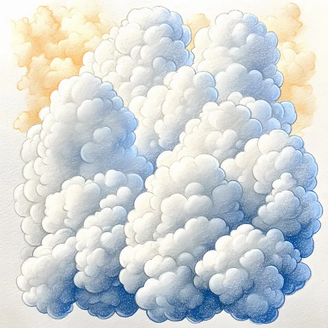 Blue, Watercolor painting, Cumulus, Paint, Meteorological phenomenon, Graphics, Art Paint, Modern art