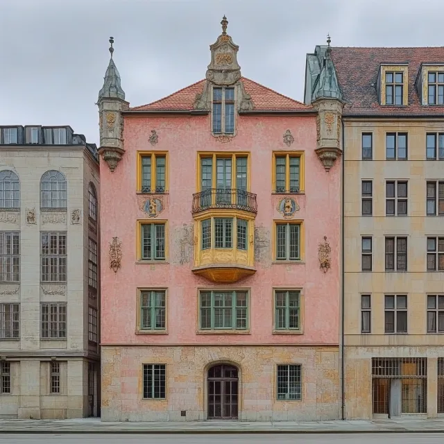 Wall, Window, Facade, Apartment, Sash window, Symmetry, Daylighting