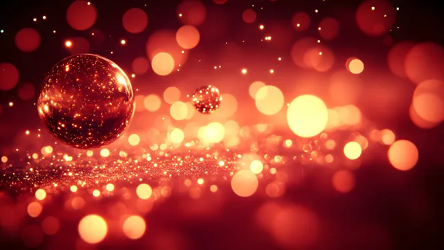 Red, Orange, Pink, Night, Sphere, Lens flare