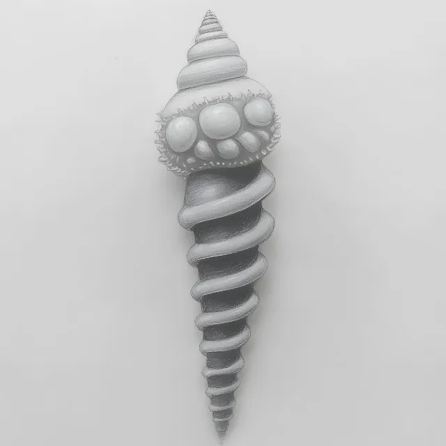 Spiral, Cone, Natural material