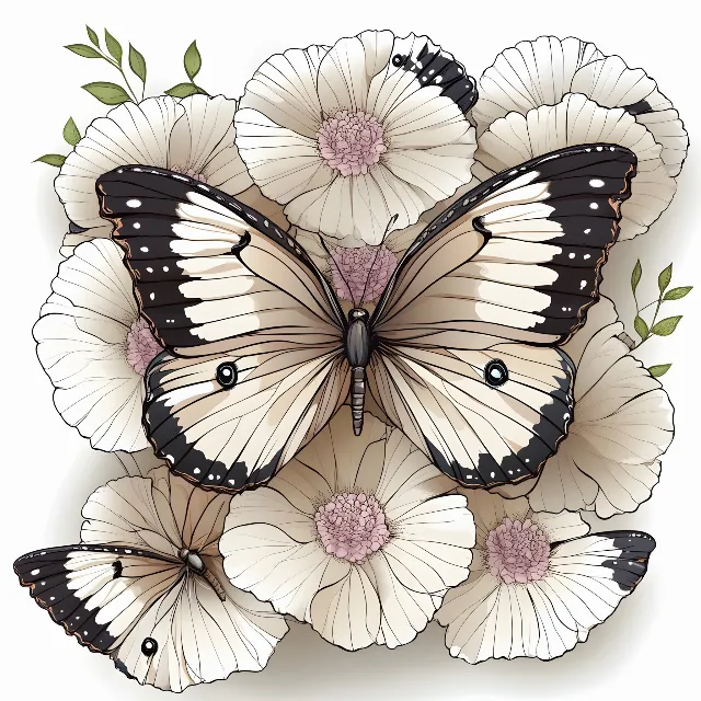 Butterfly, Insect, Pollinator, Arthropod, Wing, Lepidoptera, Petal, Pink, Brush-footed butterflies, Pieridae, Flower Arranging, Gossamer-winged butterflies, Moth, Cornales, Hydrangea, Geraniums