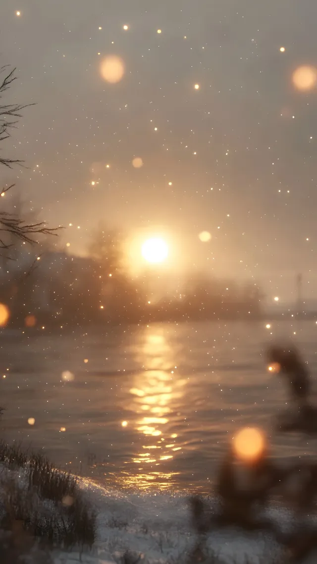 Sun, atmospheric phenomenon, Astronomical object, Sunrise, Dusk, Orange, Winter, Sunset, Sunlight, Evening, Morning, Afterglow, Reflection, Lens flare, Freezing, Heat, Dawn, Snow, Backlighting, Night