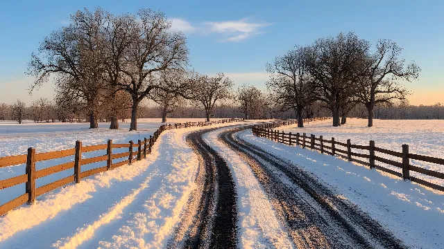 Winter, Snow, Freezing, Morning, Fence, Split-rail fence, Frost, Evening, Bridge, Precipitation, Ice, Home Fencing