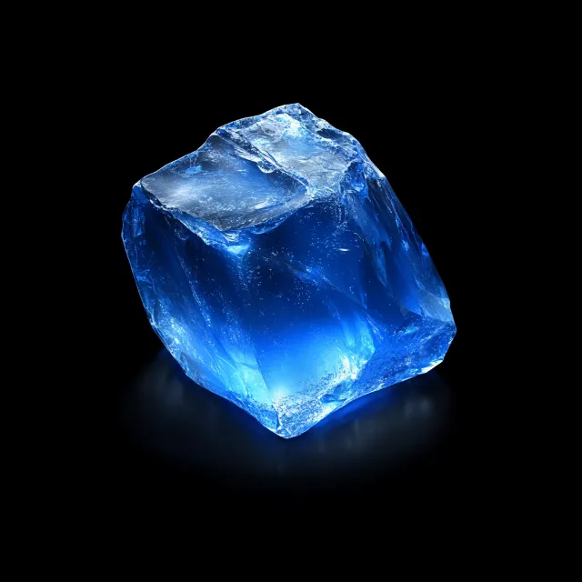 Blue, Crystal, Gemstone, Mineral, Natural material, Ice cube, Ice, Quartz