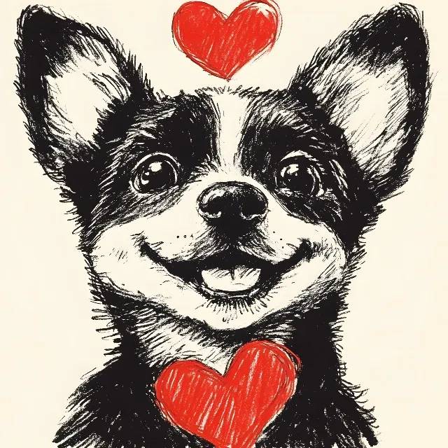 Dog, Heart, Snout, Love, Carnivores, Happiness, Toy dog, Canidae, Clip art, Graphics, Paw, Puppy