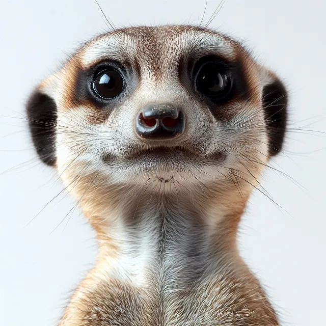 Eye, Facial expression, Close-up, Mongoose, Snout, Meerkat, Terrestrial animal, Fur, Macro photography, Whiskers