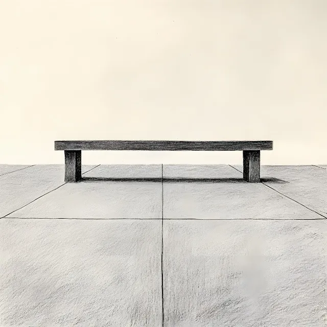 Grey, Design, Outdoor Bench, Bench, Still life photography, Outdoor furniture, Plank, Balance, Street furniture