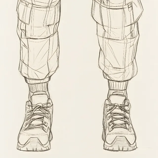 Footwear, Knee, Walking Shoe, Calf, Sketch, Line art, Sock, Outdoor Shoe, Foot