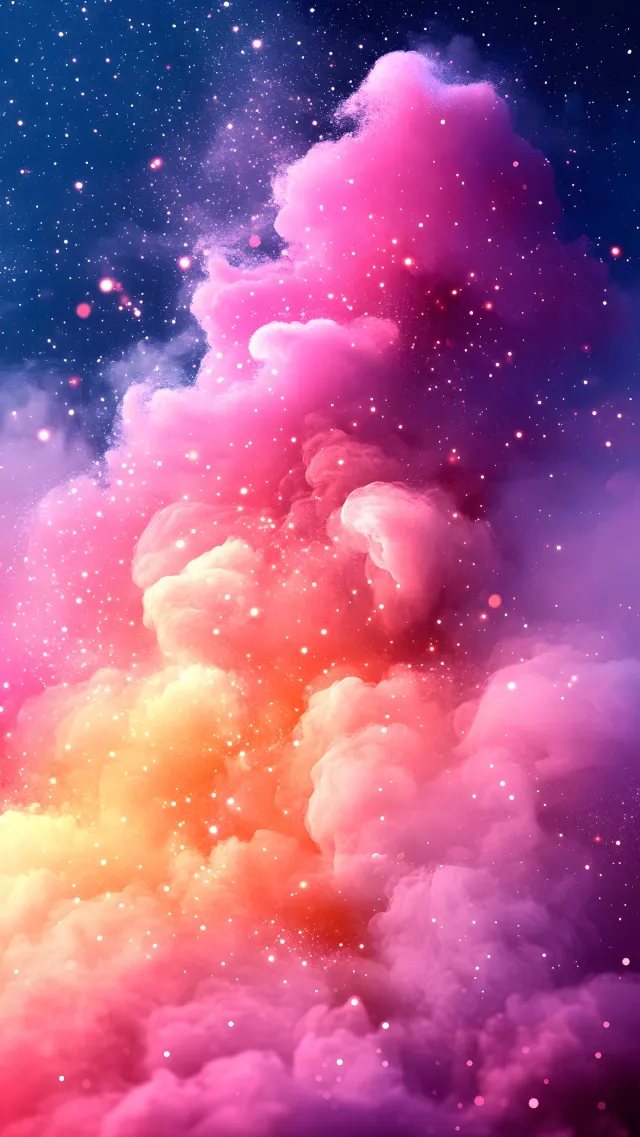 Blue, Pink, Purple, Universe, Astronomical object, Nebula, Outer space, Star, Galaxy, Meteorological phenomenon, Graphics