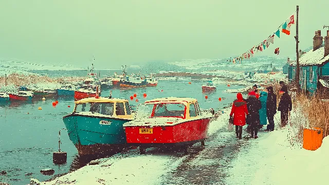 Boat, Water, Sky, Vehicle, Watercraft, Snow, Travel, Freezing, Lake, Ship, Harbor, Water transportation, Slope, Winter, Ice cap, Naval architecture, Ocean, Boats and boating--Equipment and supplies, Port, Arctic