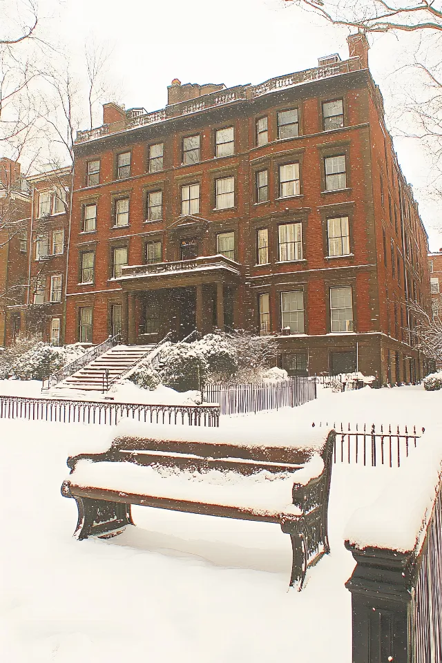 Daytime, Neighbourhood, Apartment, Winter, Snow, Freezing, Condominium, Precipitation, Barracks, Winter storm