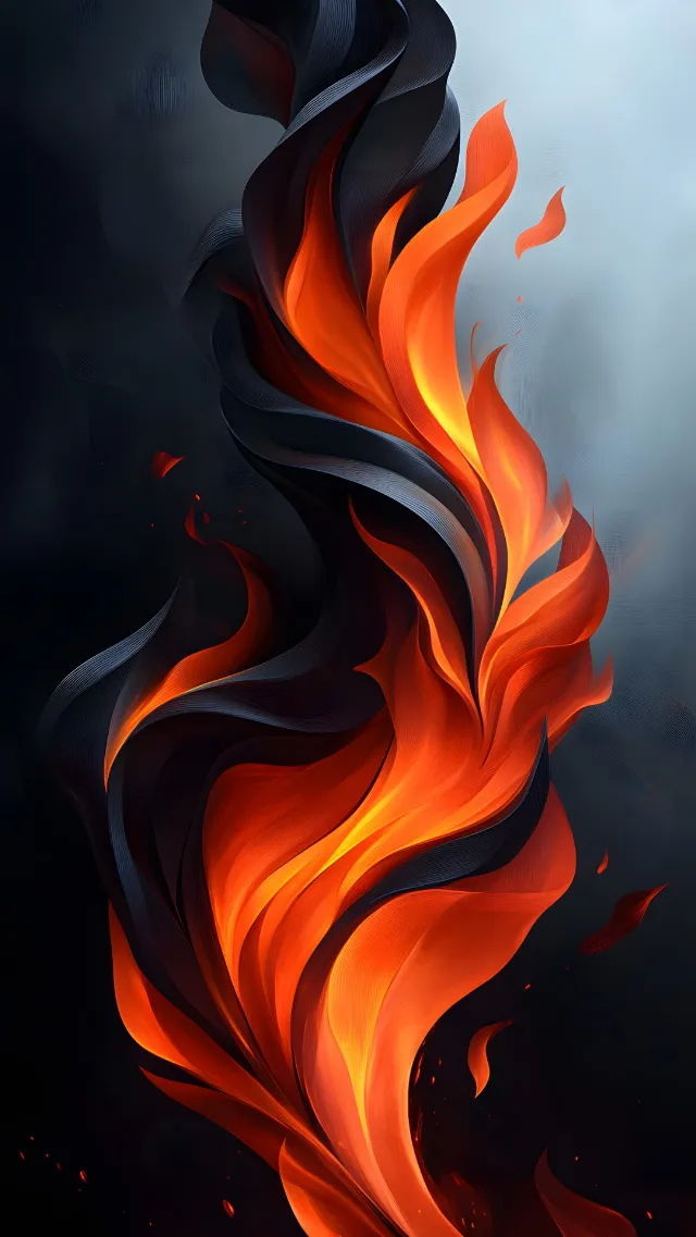 Red, Flame, Orange, Fire, Heat, Design, Graphics, Still life photography, Fractal art, Graphic design, Smoke