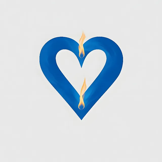 Blue, Symbol, Flame, Heart, Love, Fire, Graphics