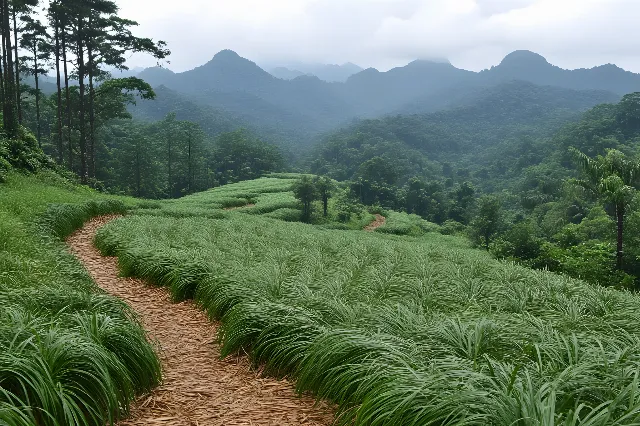 Highland, Plantation, Plant community, Hill station, Agriculture, Grasses, Forest, Groundcover, Field, Jungle, Paddy field, Valley, Crop, Farm, Terrace, Rainforest, Tropical and subtropical coniferous forests, Sedges, Old-growth forest, Lemongrass