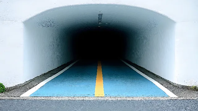 Blue, Tunnel, Composite material, Concrete, Subway, Symmetry, Bridge–tunnel, Shadow, Walkway