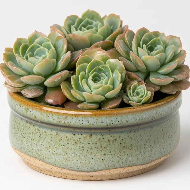 Echeveria, Flowerpot, Succulent plant, Stoneware, Echeveria elegans, Pottery, Pachyphytum, Houseplant, Stonecrops, Ceramic, Design, Porcelain