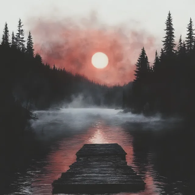 atmospheric phenomenon, Dusk, Astronomical object, Sunset, Sunrise, Afterglow, Evening, Reflection, Red sky at morning, River, Lake, Loch, Dawn, Mist, Fluvial landforms of streams, Meteorological phenomenon, Celestial event, Moon, Lake District, Moonlight