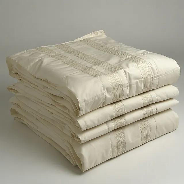 Linens, Textile, Bed sheet, Duvet, Silver, Bedding, Blanket, Linen, Silk