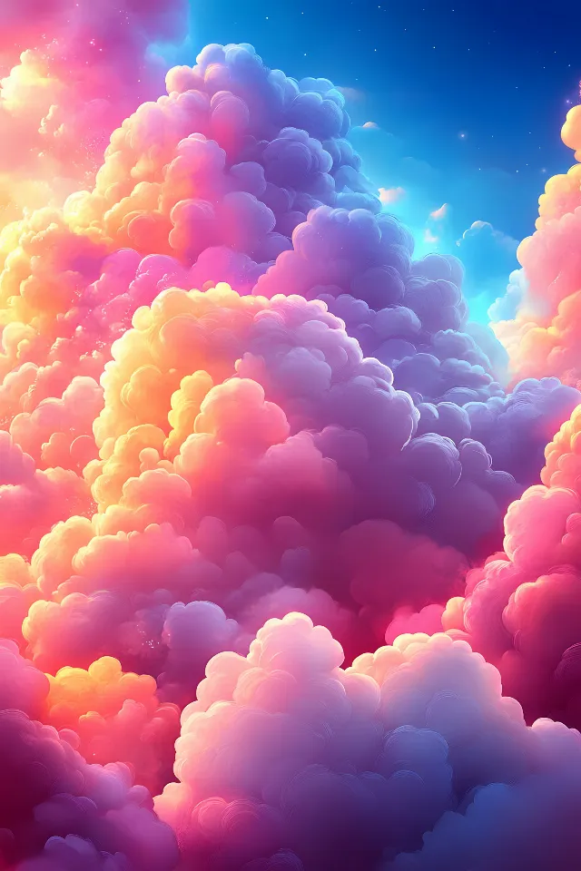 Blue, Cloud, Pink, Cumulus, Orange, Meteorological phenomenon, Graphics