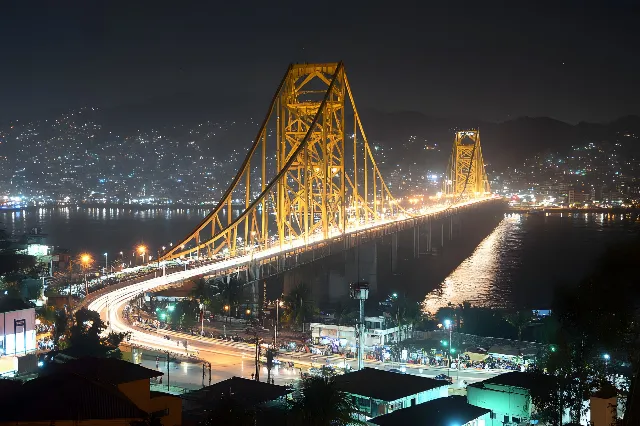 Bridge, Night, City, Cable-stayed bridge, Metropolitan area, Suspension bridge, Electricity, Midnight, List of nonbuilding structure types, Bridge–tunnel, Metropolis, Extradosed bridge, Evening, Girder bridge, Cityscape, Dusk, Beam bridge, Skyline, Highway, Electrical Supply