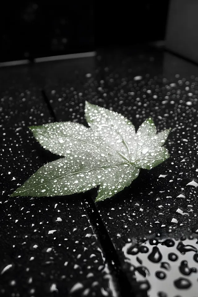 Black, Close-up, Silver, Monochrome, Dew, Moisture, Macro photography, Drop, Still life photography, Hemp, Frost