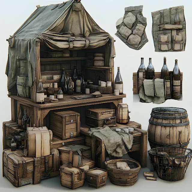 Barrel, Lumber, Crate, Animation, Plank, Keg