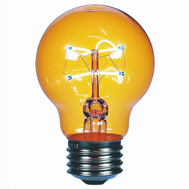 Yellow, Orange, Incandescent light bulb