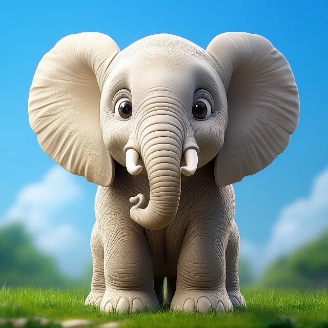 Elephant, Terrestrial animal, African elephant, Toy, Tusk, Animal Figure, Working animal, Indian elephant, Wildlife, Animation, Snout, Tail, Animated cartoon, Ivory