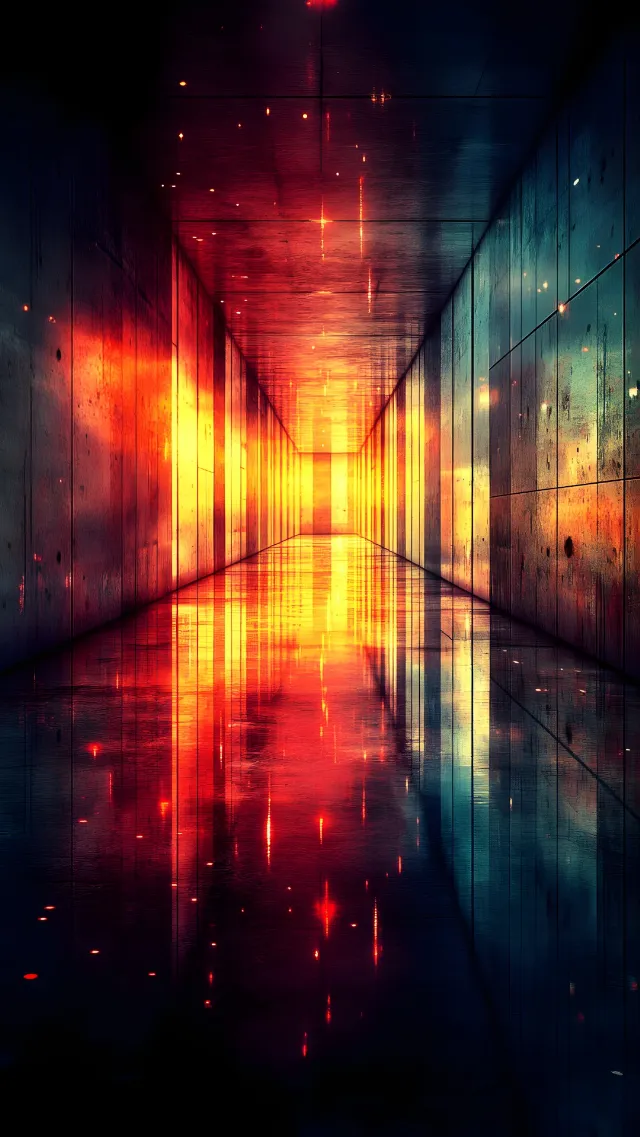 Red, Orange, Yellow, Reflection, Symmetry, Design, Graphics