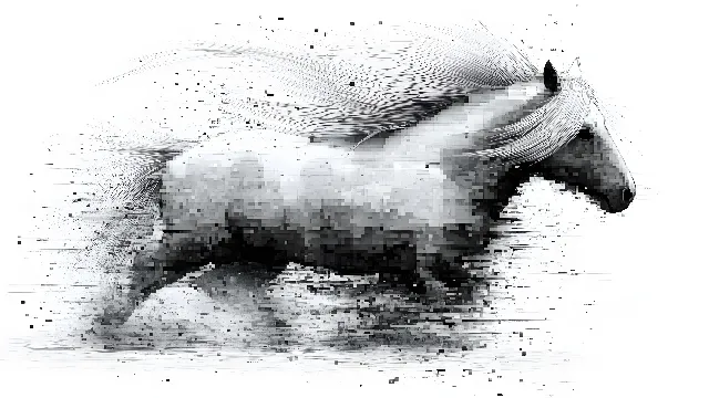 Horse, White, Monochrome photography, Black, Black and white, Mustang, Grey, Monochrome, Working animal, Mane, Stallion, Mare, Pack animal, Livestock, Pony, Sketch, Line art, Graphics