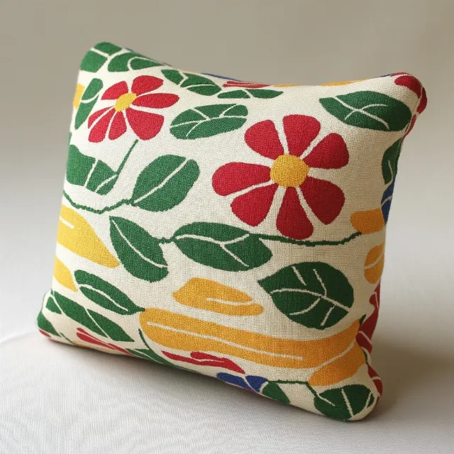 Green, Yellow, Textile, Cushion, Creative arts, Throw pillow, Design, Porcelain, Motif, Ceramic, Pillow, Pottery, Linens, Floral design, Pattern