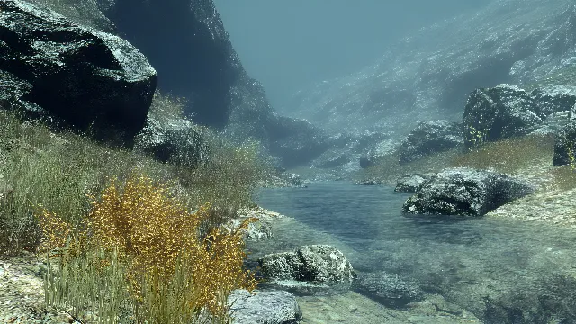 Underwater, Ocean, Bedrock, Algae, PC game, Mountain river