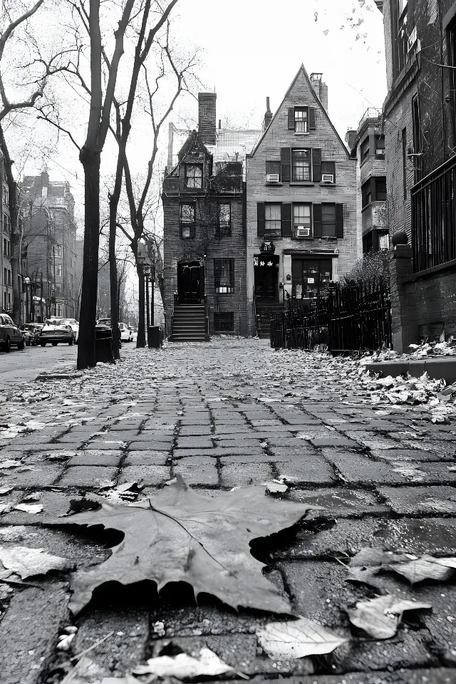 Monochrome photography, Black and white, Monochrome, Brick, Cobblestone, Shadow, Stairs