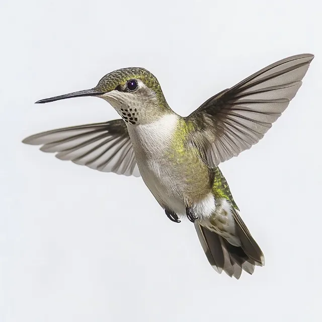 Hummingbird, Bird, Wing, Flight, Beak, Ruby-throated hummingbird, Rufous hummingbird, Feather, Pollinator, Coraciiformes, Tail, Passerine