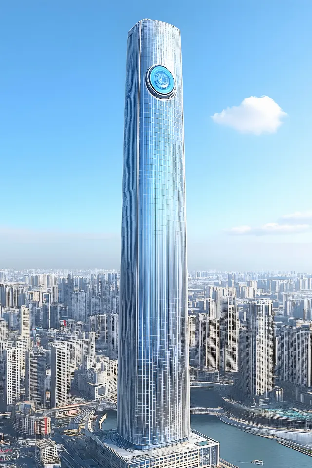 Blue, Skyscraper, Daytime, Building, High-rise building, Urban area, Metropolitan area, Tower, City, Commercial building, Landmark, Metropolis, Condominium, Composite material, Headquarters, Engineering, Cityscape, Corporate headquarters, Skyline, Company