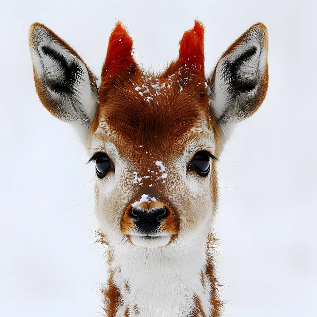 Deer, Snout, Terrestrial animal, Wildlife, Close-up, Fur, Whiskers, White-tailed deer