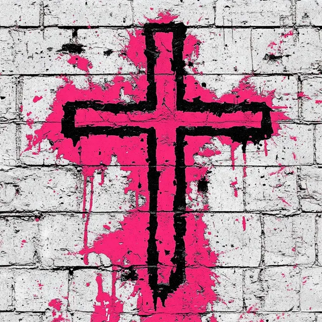 Red, Cross, Pink, Symbol, Graphics, Graphic design