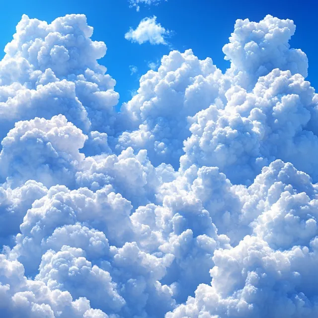 Blue, Cloud, Daytime, Cumulus, White, Meteorological phenomenon