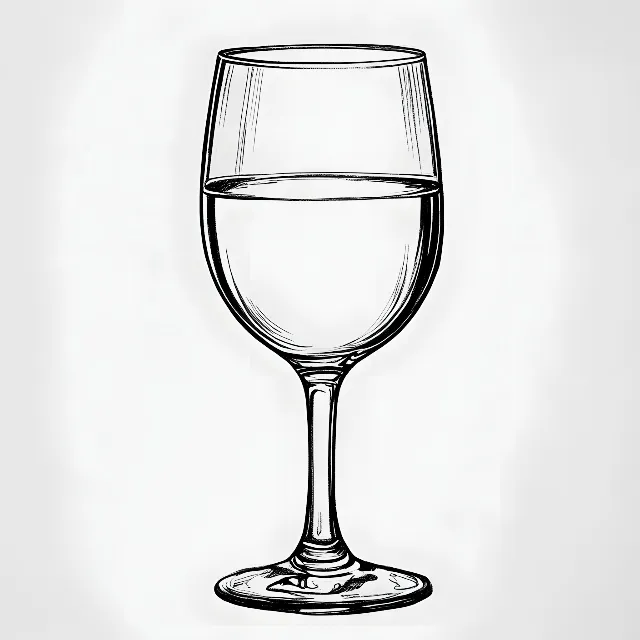 White, Barware, Drinkware, Champagne glass, Stemware, Drawing, Sketch, Glass, Line art, Clip art, Wine glass, Snifter