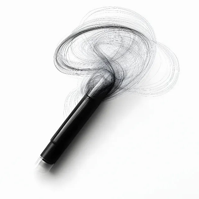 Smoke, Sketch, Line art, Brush, Writing implement