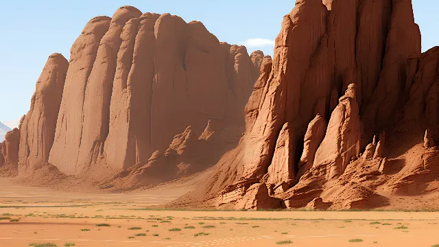 Brown, Sky, Ecoregion, Mountain, Natural landscape, Bedrock, Biome, Terrain, Mountainous landforms, Formation, Landscape, Geological phenomenon, Outcrop, Aeolian landform, Rock, Geology, Plateau, Erosion, Wilderness, Arch