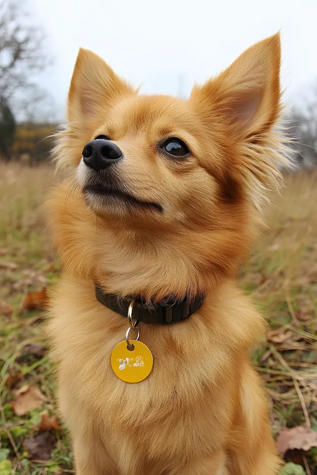 Dog, Carnivores, Snout, Working animal, Spitz, Terrestrial animal, Whiskers, Collar, Fur, Dog collar, German Spitz Mittel, Pet Supply, Canidae, Leash, Toy dog, Dog Supply, Paw, German Spitz, Finnish Spitz, Volpino