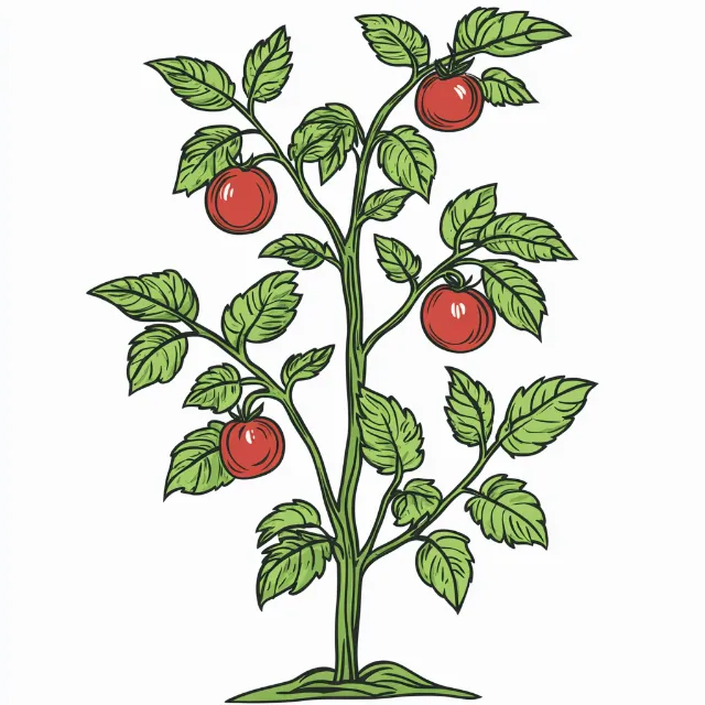 Produce, Fruit, Natural foods, Drawing, Clip art, Plant stem, Nightshade, Fruit tree, Tomato, Nightshade, Plum tomato, Vegetable, Bush tomato, Berry, Superfood